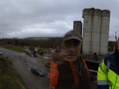 Installation d'un timelaps longue durée sur un chantier de démolition